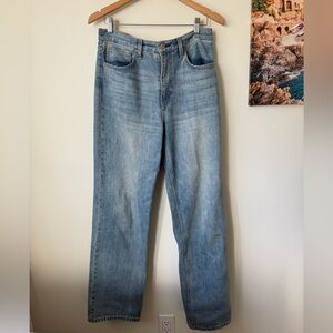 aritzia denim forum 90s iggy low rise baggy jean 7 yrs bleu taboo trendy jeans